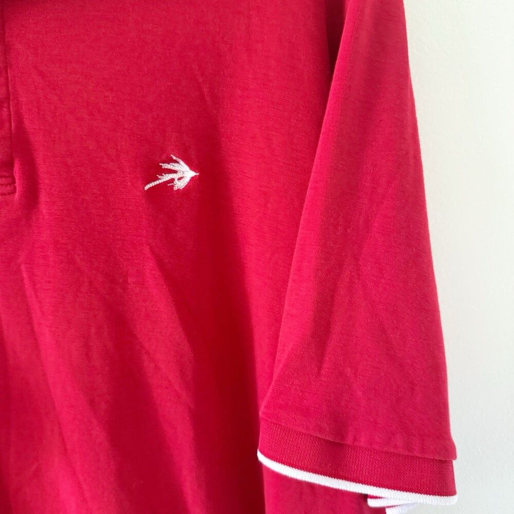 Orvis Polo Shirt Mens XXL Red Short Sleeve 100% Pima Cotton Fly Fishing Logo 2XL - Picture 4 of 12